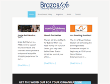 Tablet Screenshot of brazoslife.com